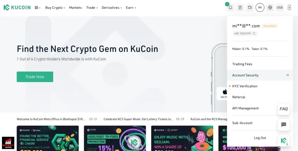 Step 1 : how to reset trading password of kucoin | Where is the trading password of kucoin